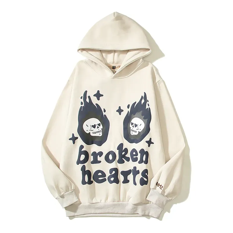 Broken Planet “Broken Heart” Hoodie- White
