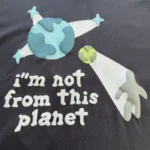 Broken Planet Market I’m Not From This Planet T-shirt Black